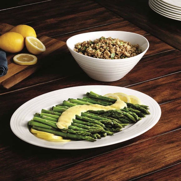 MIKASA Swirl Oval Platter Vegetable Bowl 2-Piece Set NIB